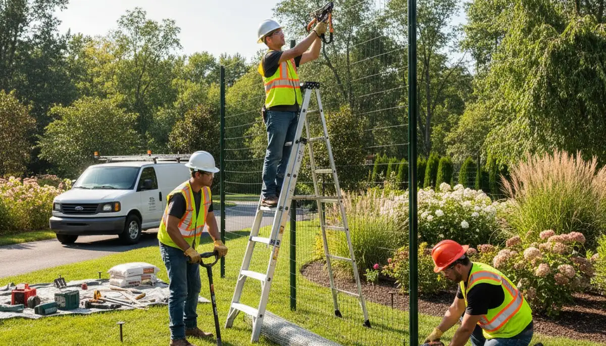 Omaha, NE tree service applying deer deterrent to protect trees and landscaping