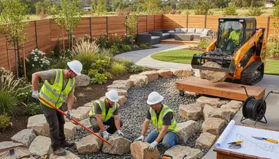 Omaha, NE tree service team planning landscape design for Nebraska yards and properties
