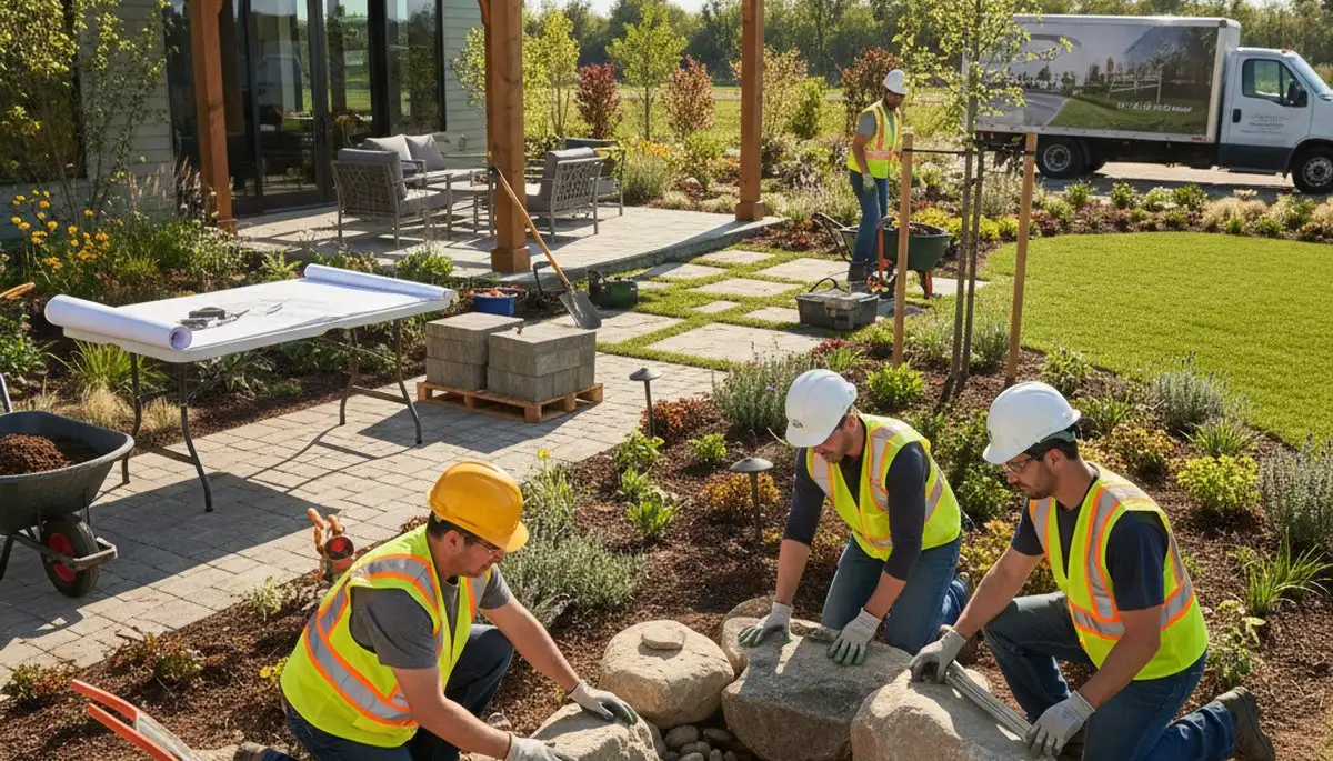 Omaha, NE arborist planning landscape design for tree care and outdoor space improvements