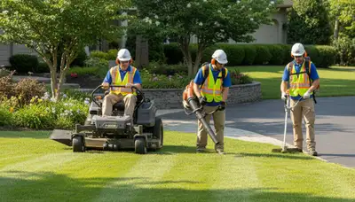 Tree service crew in Omaha, NE providing professional tree removal and care for local homeowners